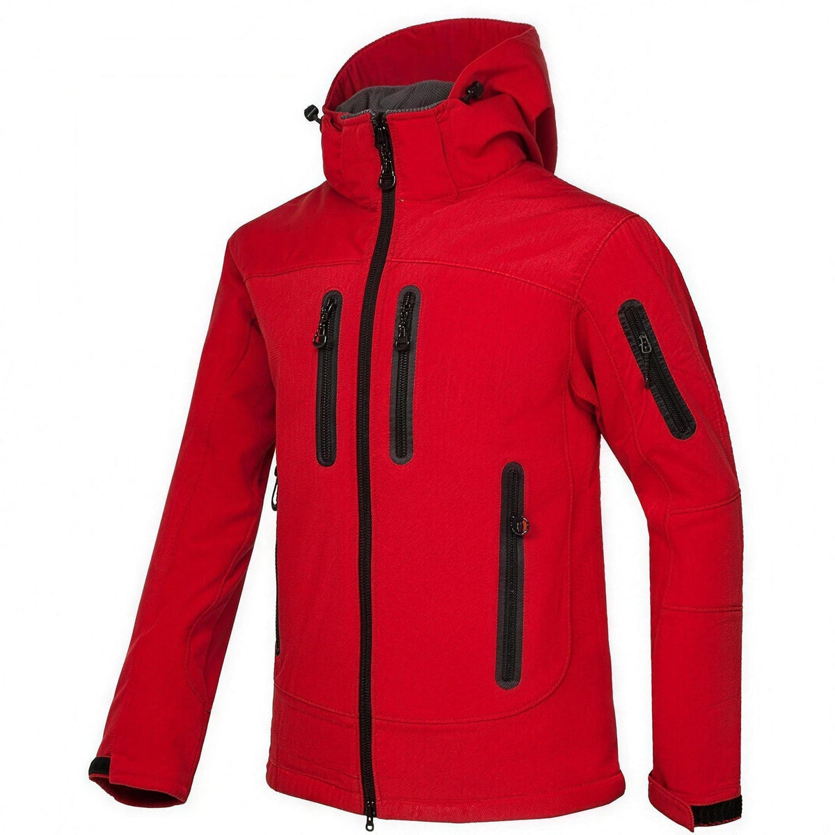 Men's Hooded Work Softshell | Lined | Multi-Pocket