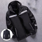 Men's 3-in-1 Jacket | Reflective | Detachable Fleece Liner | Hooded