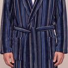Men's Striped Fleece Dressing Gown | 2 Colours