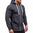 Men's Fleece Zip Hoodie | Drawstring Hood | Front Pockets | 4 Colours