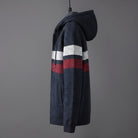 Men's Striped Knit Hooded Cardigan | Teddy Lining | 5 Colours