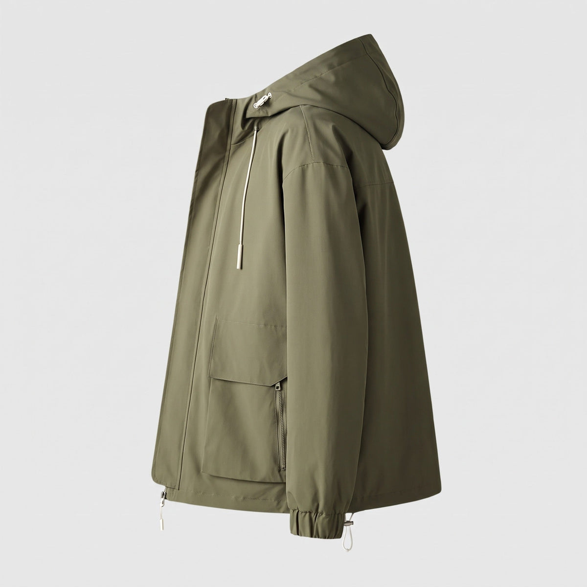 Men's Hooded Windbreaker | Water Repellent | Windproof | Storm Flap