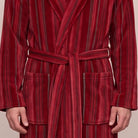 Men's Striped Fleece Dressing Gown | 2 Colours