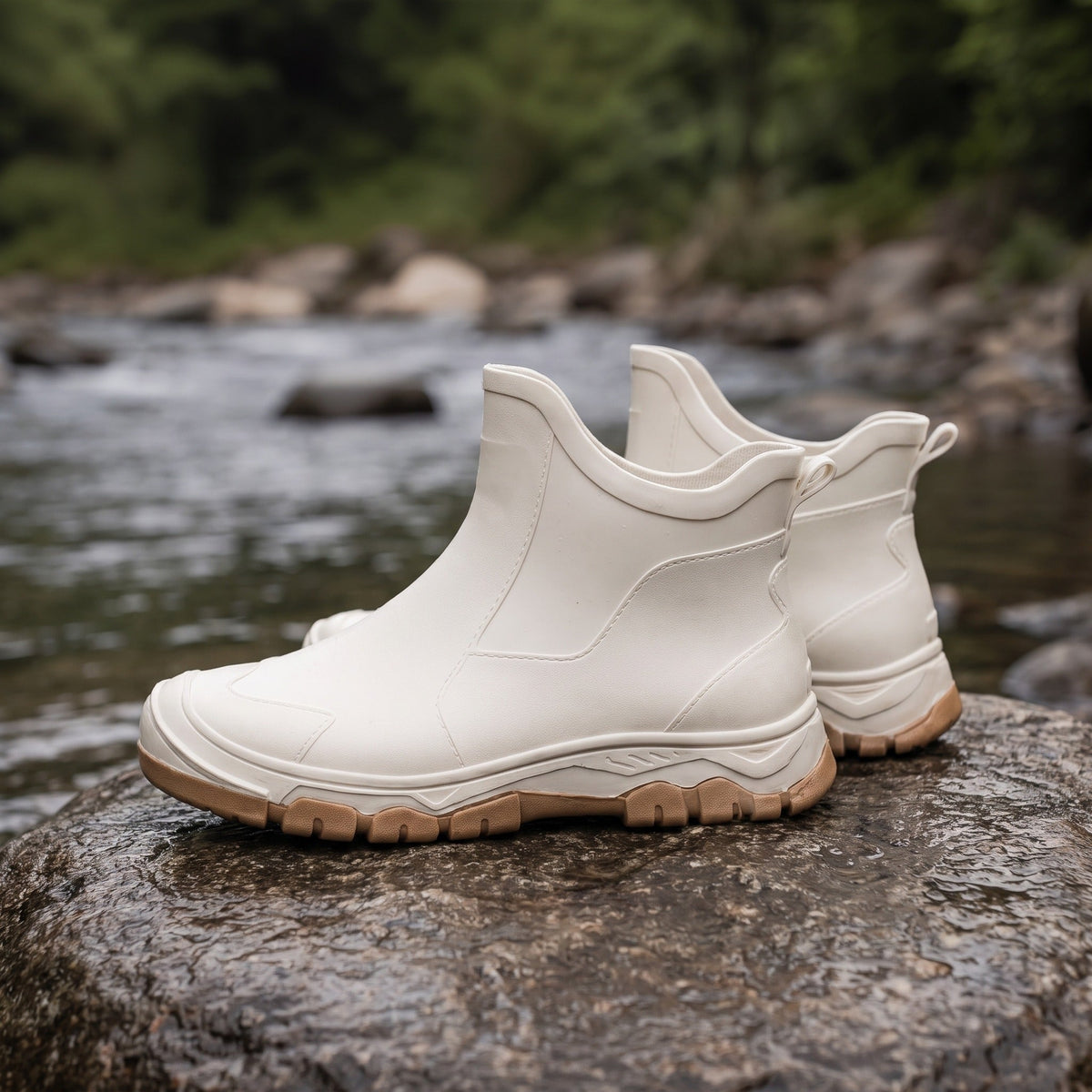 Men's Short Rain Boots | Treaded Sole | 3 Colours