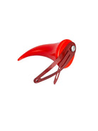 Red devil horn with the metal snap clip