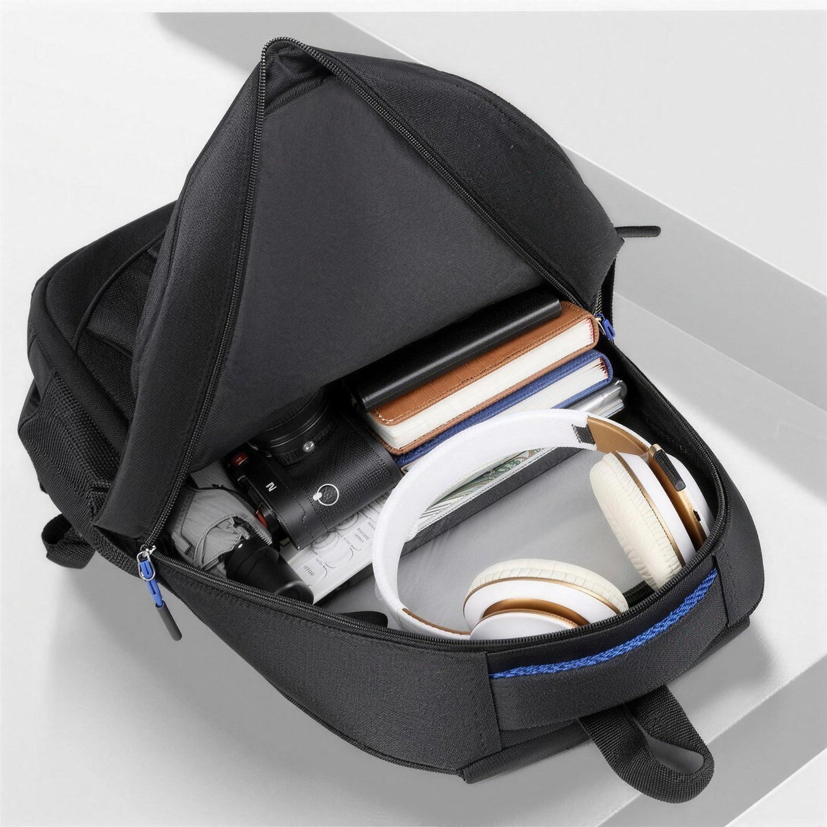 Men's Laptop Backpack | Oxford Fabric | Padded Back | Bottle Pockets
