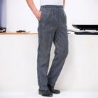 Men's Chef Trousers | Elasticated Waist | Side Pockets | Cotton Blend