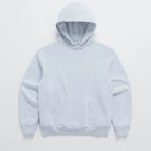 Light blue oversized hoodie with striped drawstrings, flat lay, front view | Chaps London