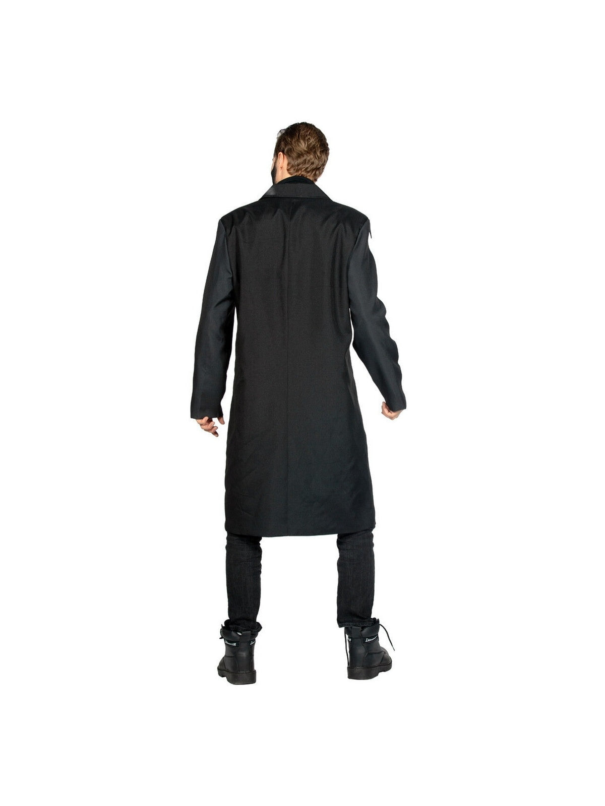 Skeleton costume coat, plain black back