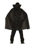 Vampire costume, back view with long black cape