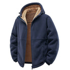 Men's Teddy Lined Fleece Zip Jacket with Hood | 3 Colours