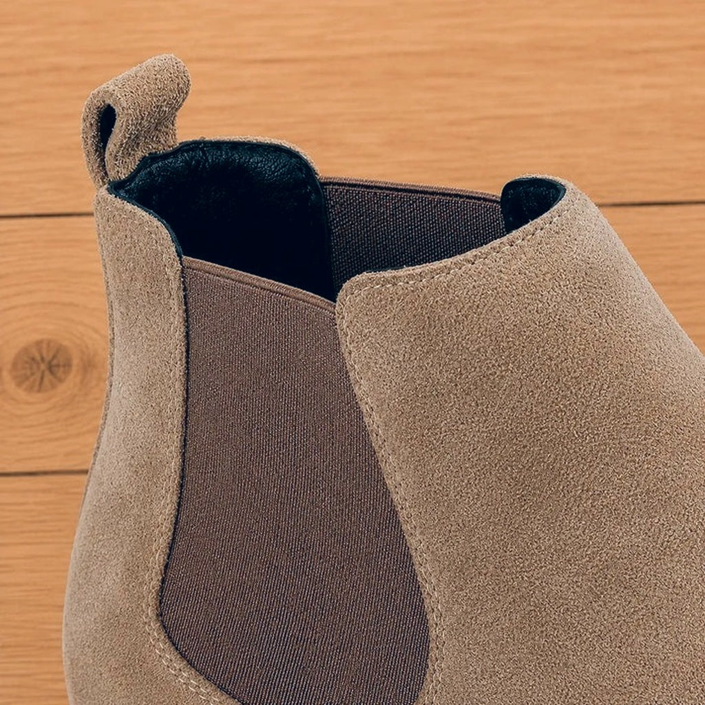 Men's Suede-Look Chelsea Boots | Elastic Sides | Pull Tab | 3 Colours